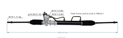 Car Accessories Wholesale - Power Steering Rack 57700-29100 BH8X22731 HYUNDAI/KIA