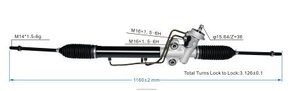 Car Parts Wholesale Uganda - Power Steering Rack 0K2KK-32-110 BH8X22719 HYUNDAI/KIA