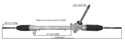Car Parts Uganda - Power Steering Rack DB2P32110B BH8X22630 MAZDA