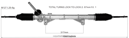 Auto Parts Wholesale Online - Power Steering Rack 48001-1KA0D 48001-1KA0B 48001-1KA0E 48001-1KA0A BH8X22583 NISSAN