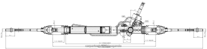 Car Parts Uganda - Power Steering Rack 34110-AJ040 BH8X22819 SUBARU