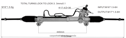 Auto Parts Wholesale Suppliers - Power Steering Rack 44200-12770 BH8X22474 TOYOTA