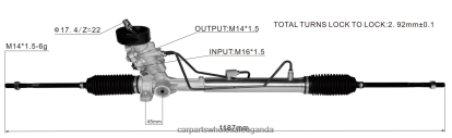Car Parts Uganda - Power Steering Rack 6R1423055BX BH8X22423 VOLKSWAGEN