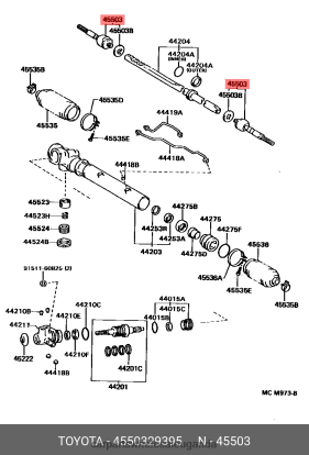 Auto Parts Wholesale Near Me - Tie Rod End 45503-29395 Steering Rack End Sub-Assembly BH8X2349 DAIHATSU