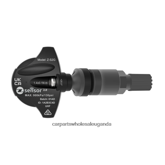 Car Parts Uganda - Suzuki Motor OE Replacement TPMS Sensor - OE P/N 4313961M00 Freq 433Mhz 02P82D1862 Metal Valve Stem - Dark Gray